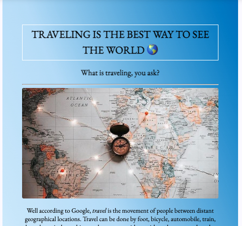 Travel Landing Website preview